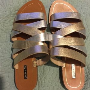 Louise et Cie Gold and Silver Strappy Sandals!